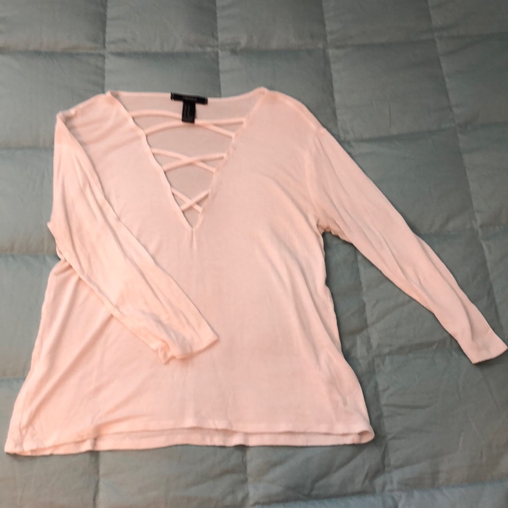 White long sleeve blouse - Forever 21